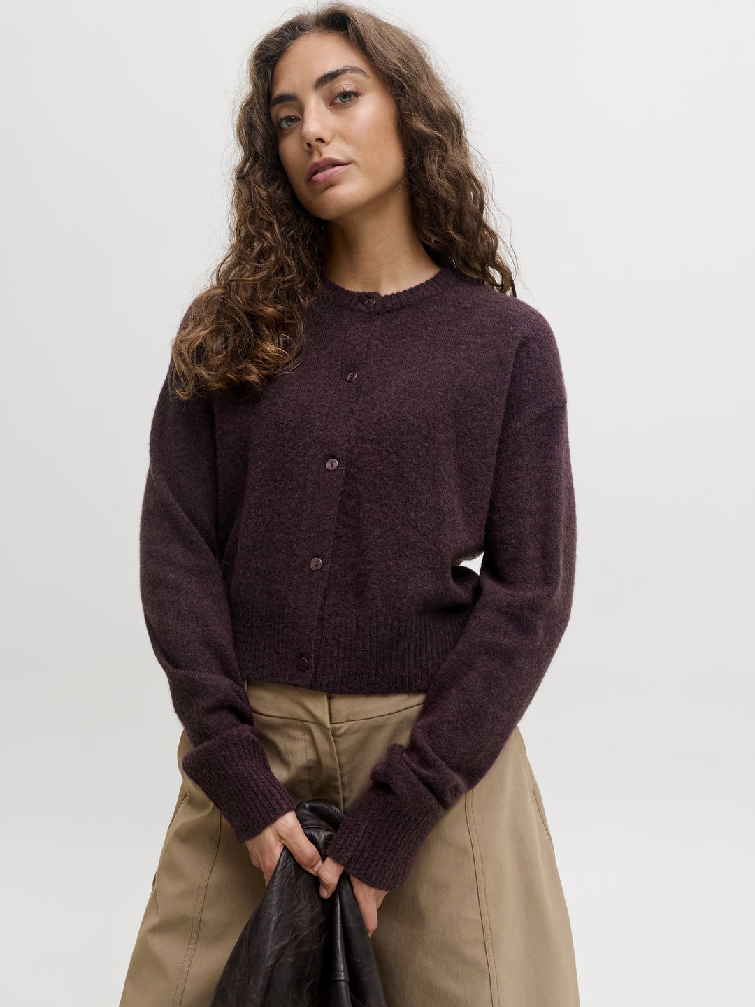 JXNATALIE DIVERSE CARDIGAN KNIT SN, Winetasting 176841 Bild 7