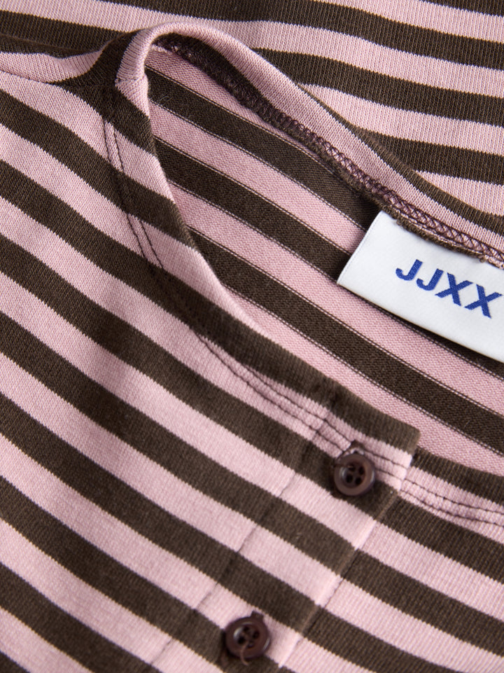 JXPAULA STRIPE LS CARDIGAN JRS EXP, Raindrops On Roses/Demitasse 308783001 Bild 2