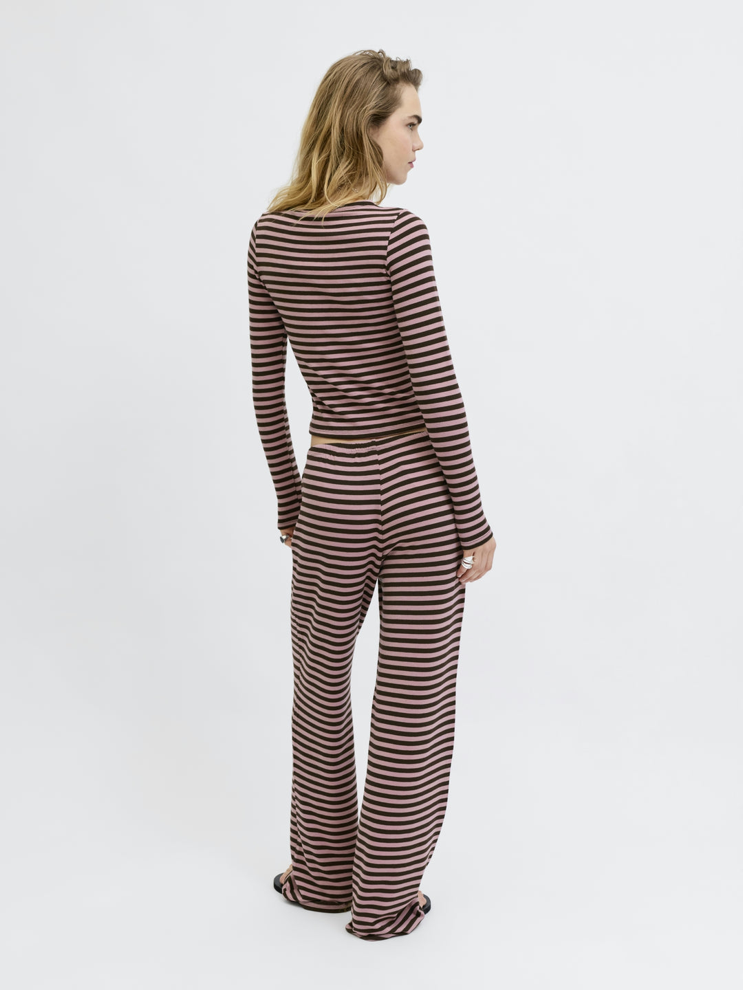 JXPAULA STRIPE LS CARDIGAN JRS EXP, Raindrops On Roses/Demitasse 308783001 Bild 6