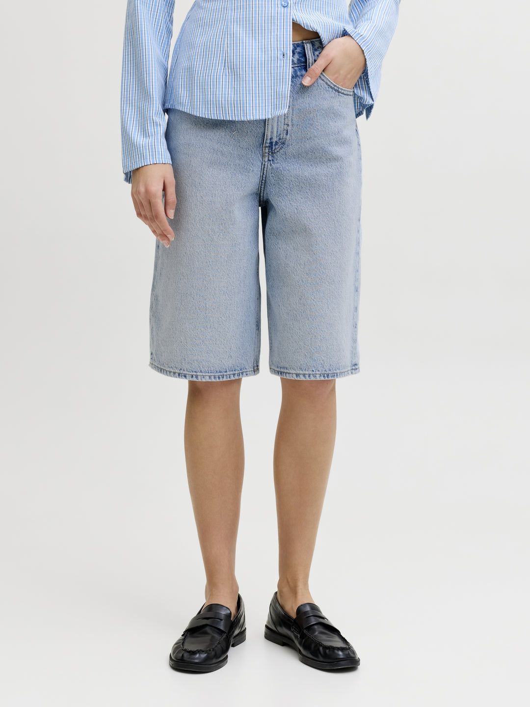 JXTOKYO LONG HW SHORTS DNM LN, Light Blue Denim 175852 Bild 5