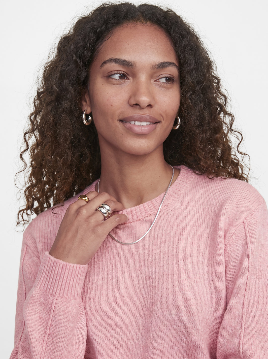 JXVALERIA CREW NECK KNIT, Pink Nectar 176935 Bild 8