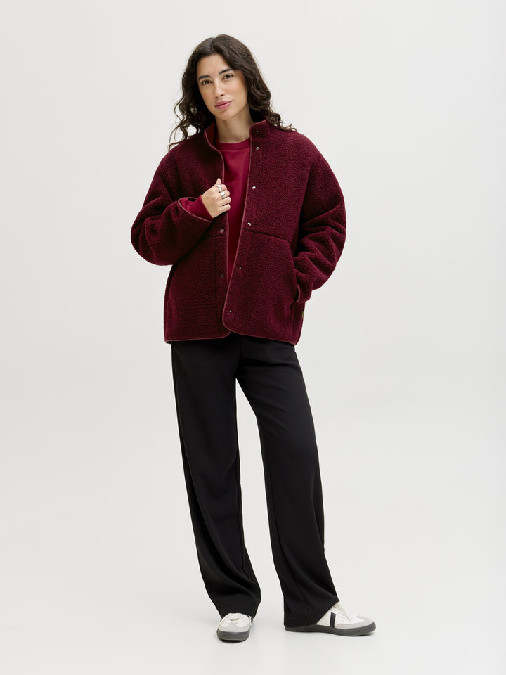 JXVERA TEDDY JACKET OTW SN, Cabernet 177105 Bild 8