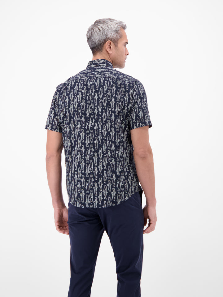 HEMD 1/2 ARM, CLASSIC NAVY 485 Bild 4