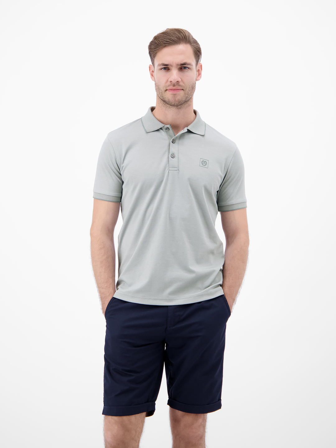 POLO 1/2 ARM, STORM GREY 228 Bild 3