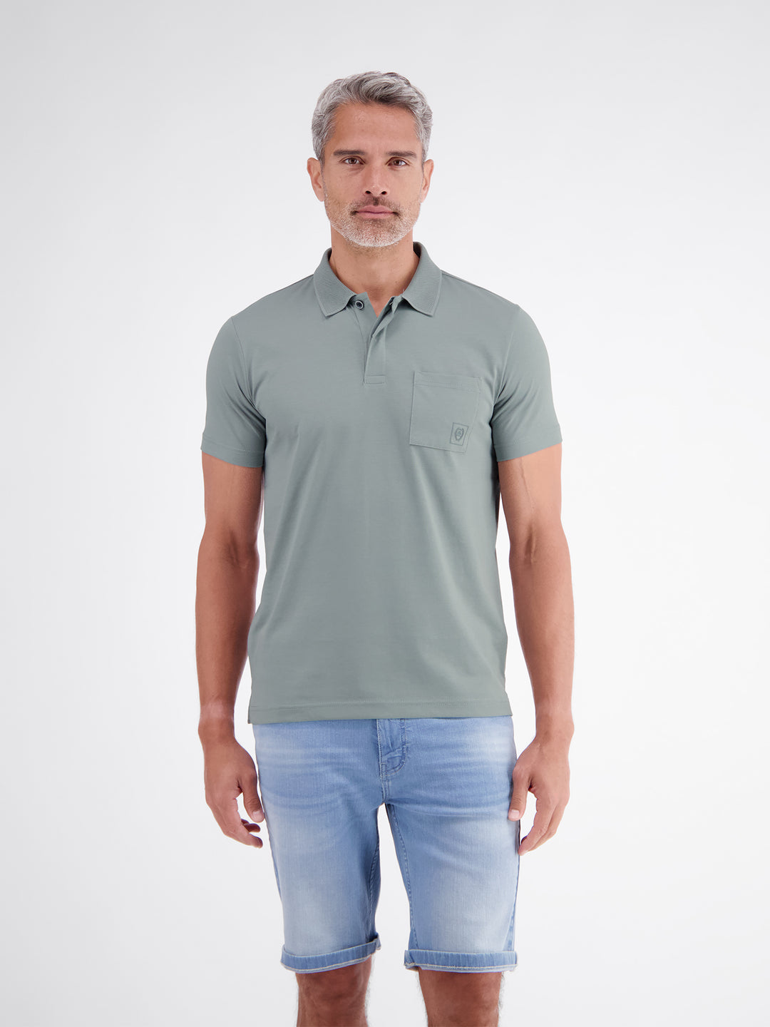 POLO 1/2 ARM, STORM GREY 228 Bild 3