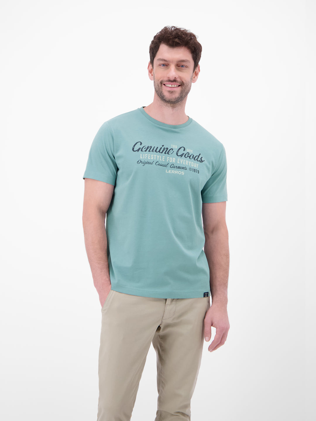 T-SHIRT/SERAFINO 1/2 ARM, ARCTIC BLUE 465 Bild 3