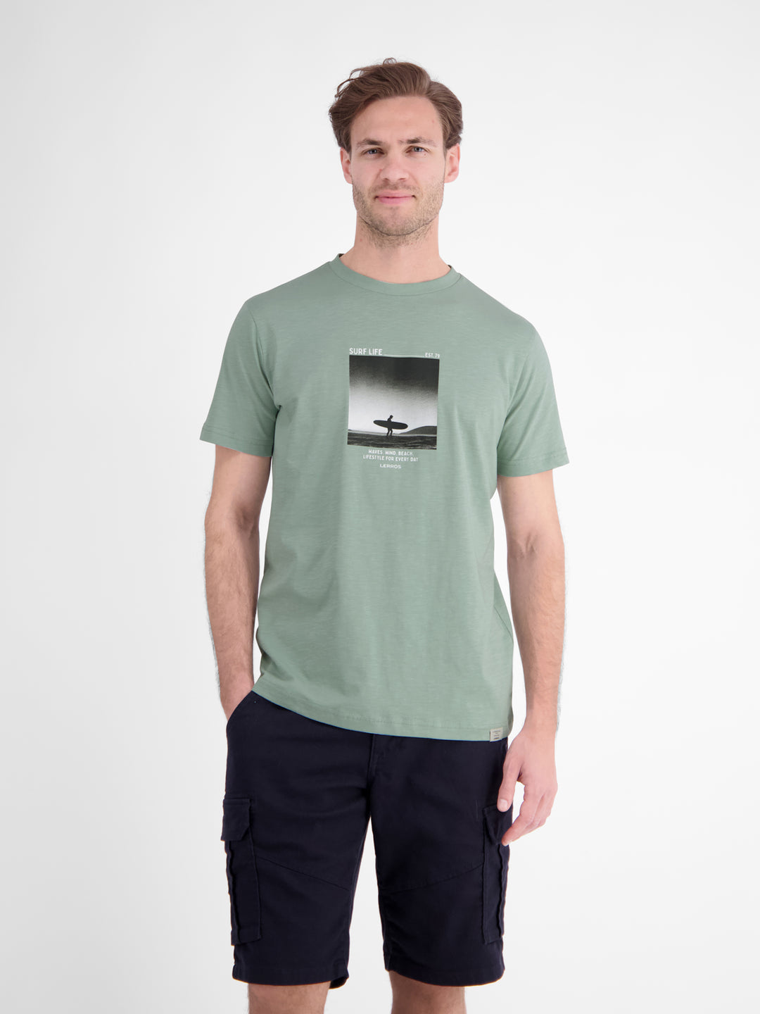 T-SHIRT/SERAFINO 1/2 ARM, BAY GREEN 613 Bild 3