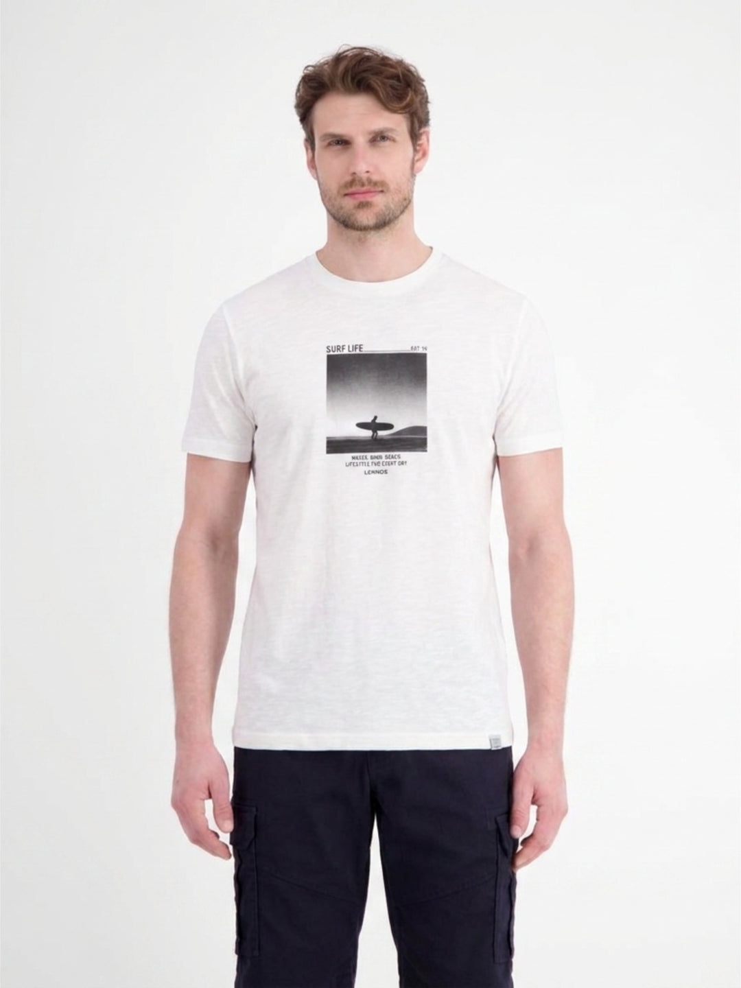 T-SHIRT/SERAFINO 1/2 ARM, BROKEN WHITE 103 Bild 3