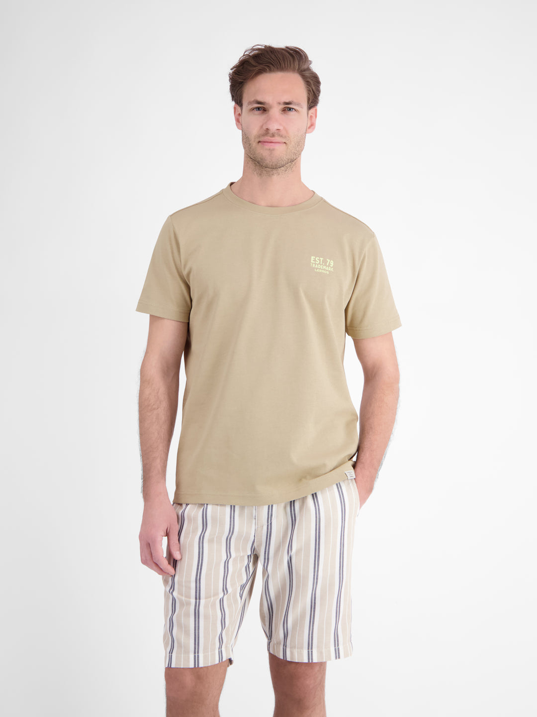 T-SHIRT/SERAFINO 1/2 ARM, GRAVEL BEIGE 139 Bild 3