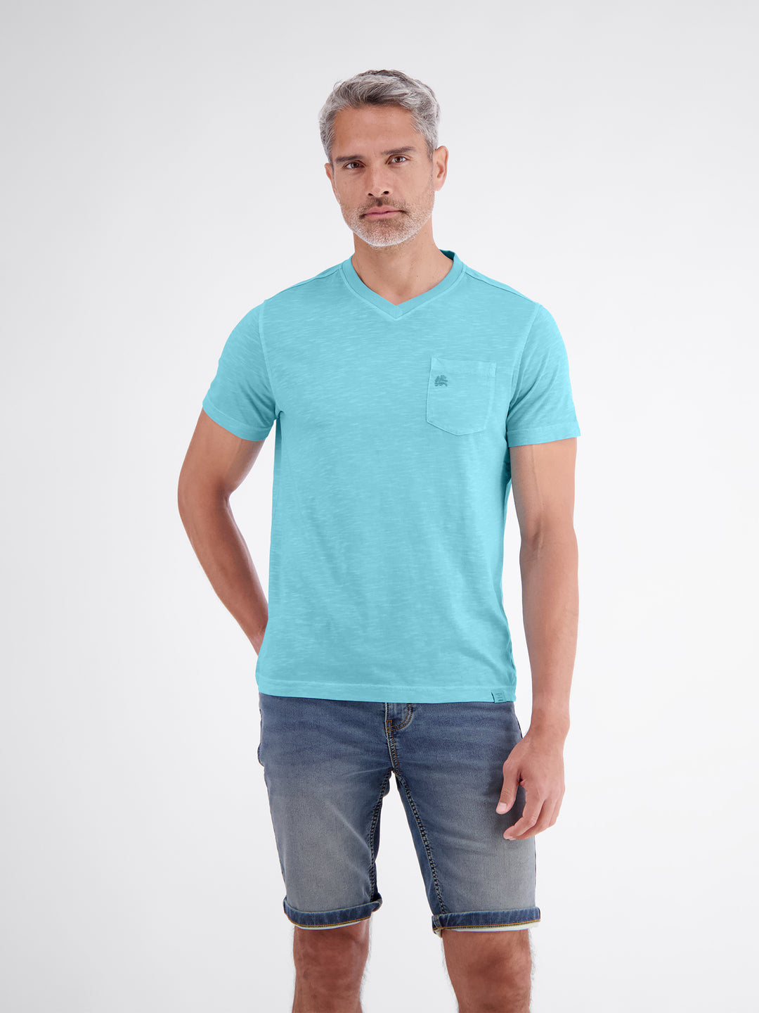 T-SHIRT/SERAFINO 1/2 ARM, REEF BLUE 414 Bild 3