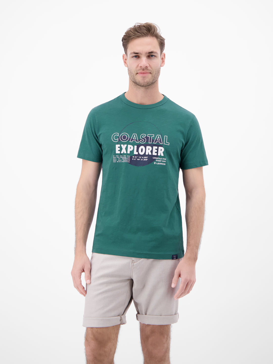 T-SHIRT/SERAFINO 1/2 ARM, SOFT TEAL 662 Bild 3
