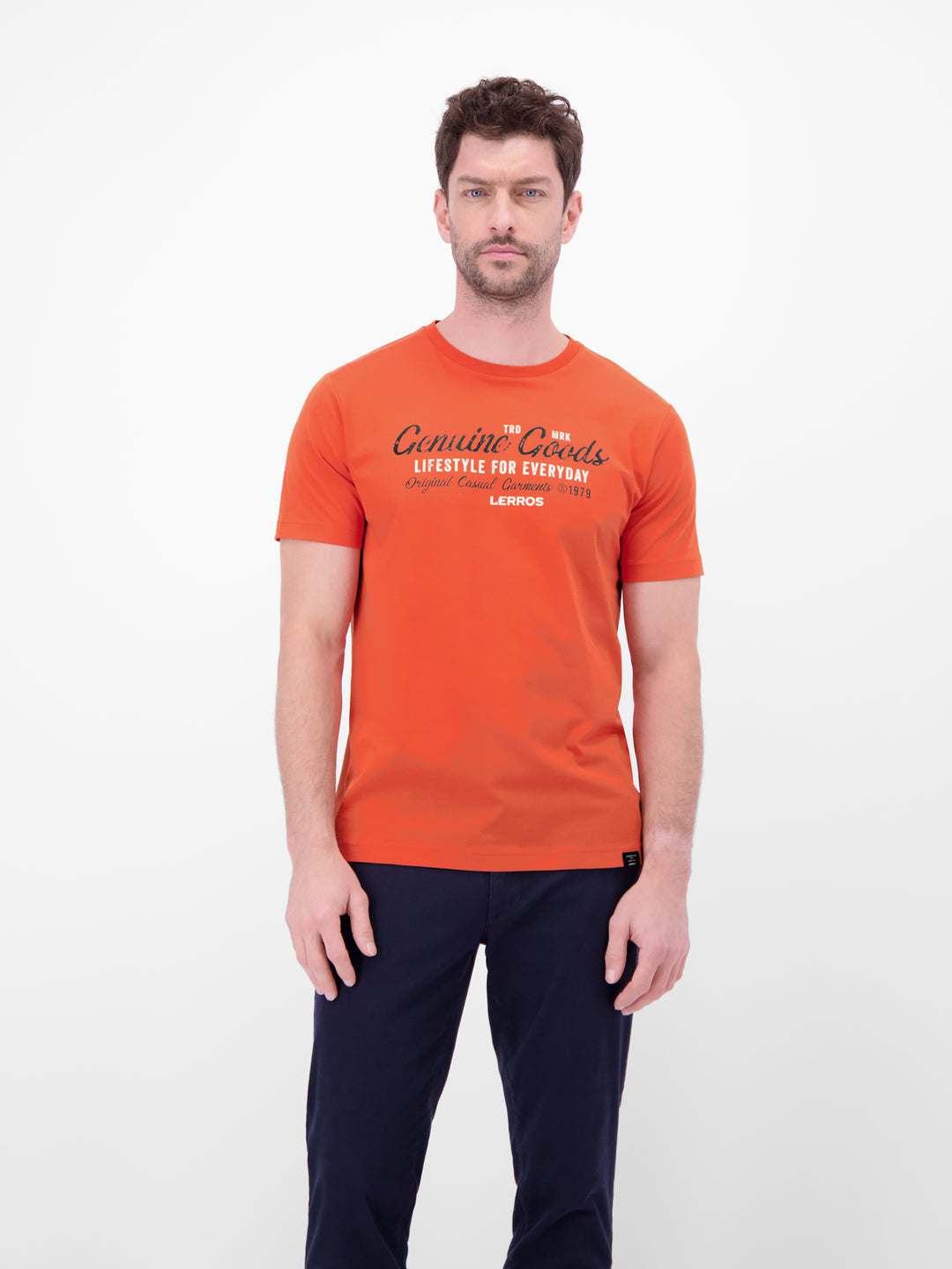 T-SHIRT/SERAFINO 1/2 ARM, VIVID RED 328 Bild 3