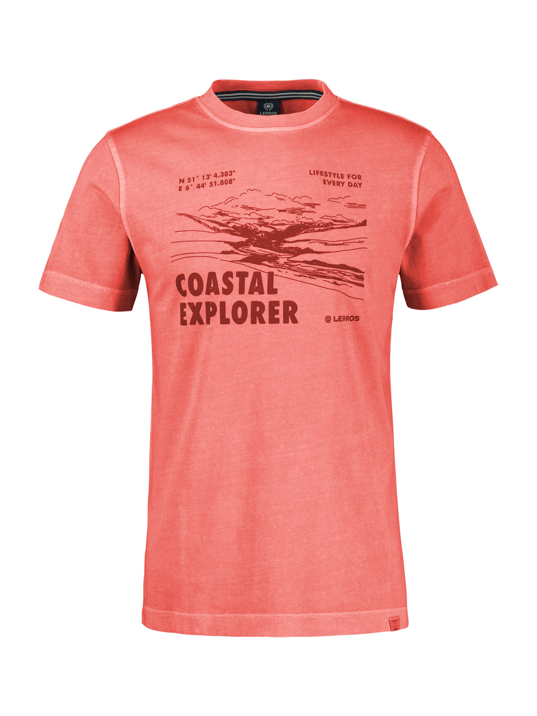 T-SHIRT/SERAFINO 1/2 ARM, VIVID RED 328 Bild 1