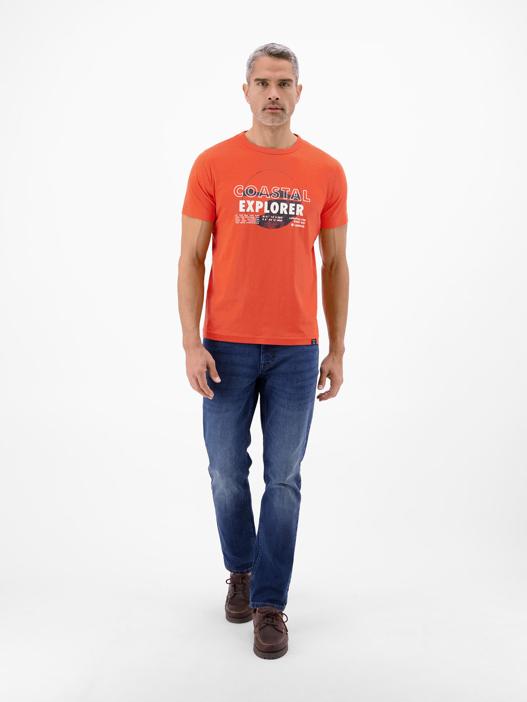 T-SHIRT/SERAFINO 1/2 ARM, VIVID RED 328 Bild 3
