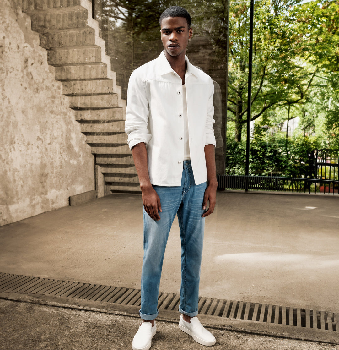 Arne Pipe, light blue authentic wash H250 Bild 15