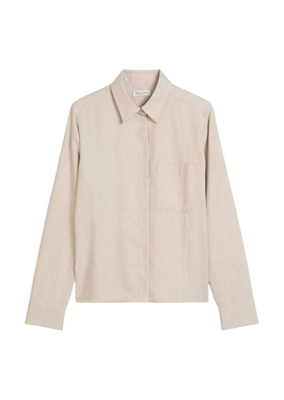 Blouse, fitted shape, kent collar,, chalky mauve melange 2648 Bild 1