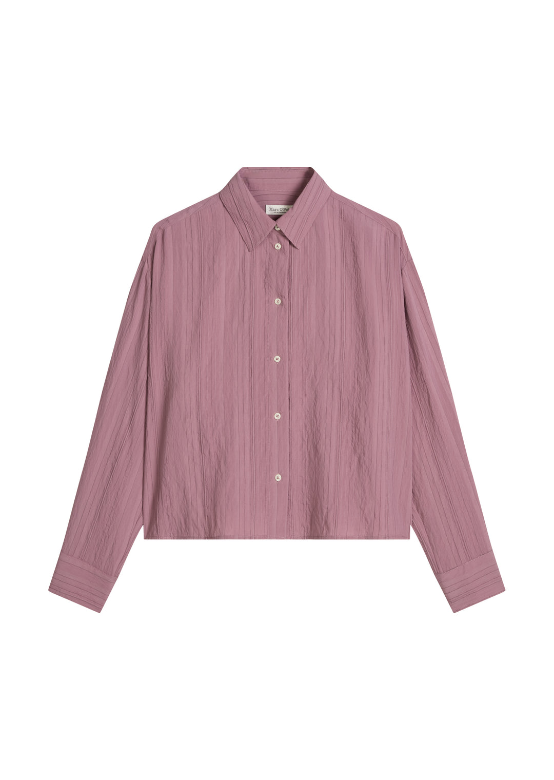 Blouse, Longsleeve, Crinkle Stripes, Medium Pink_Multi_01 7940 Bild 1