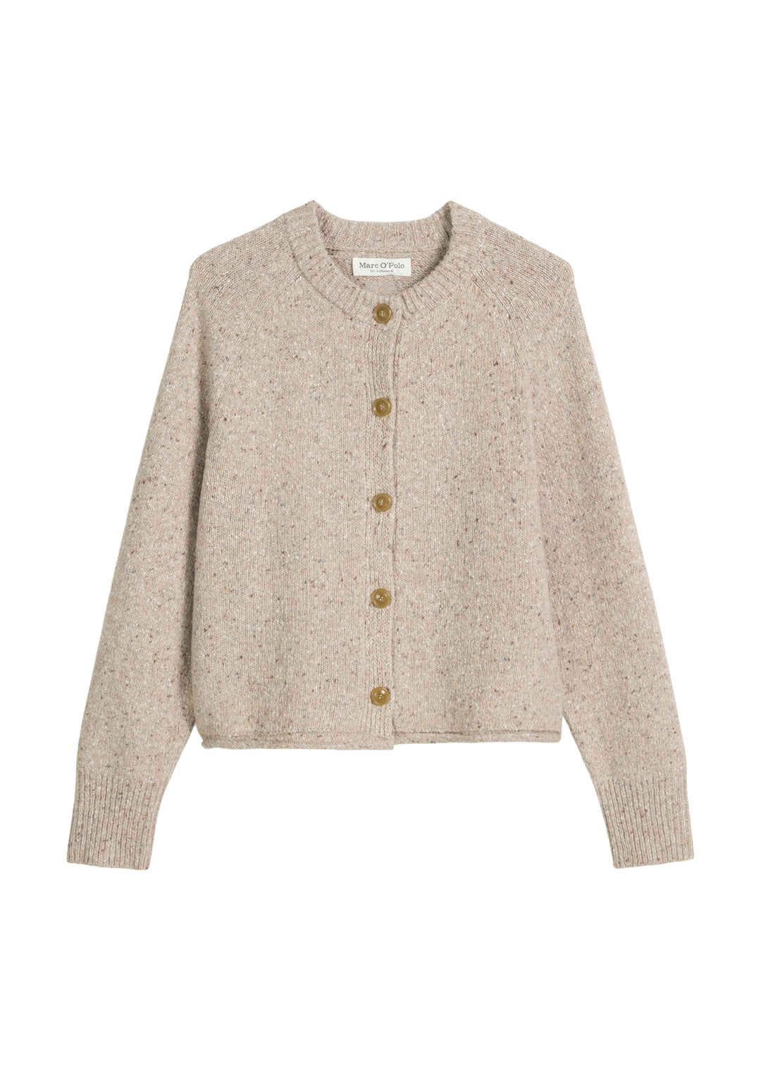 Cardigan, longsleeve, round-neck, chalky mauve melange 2648 Bild 1