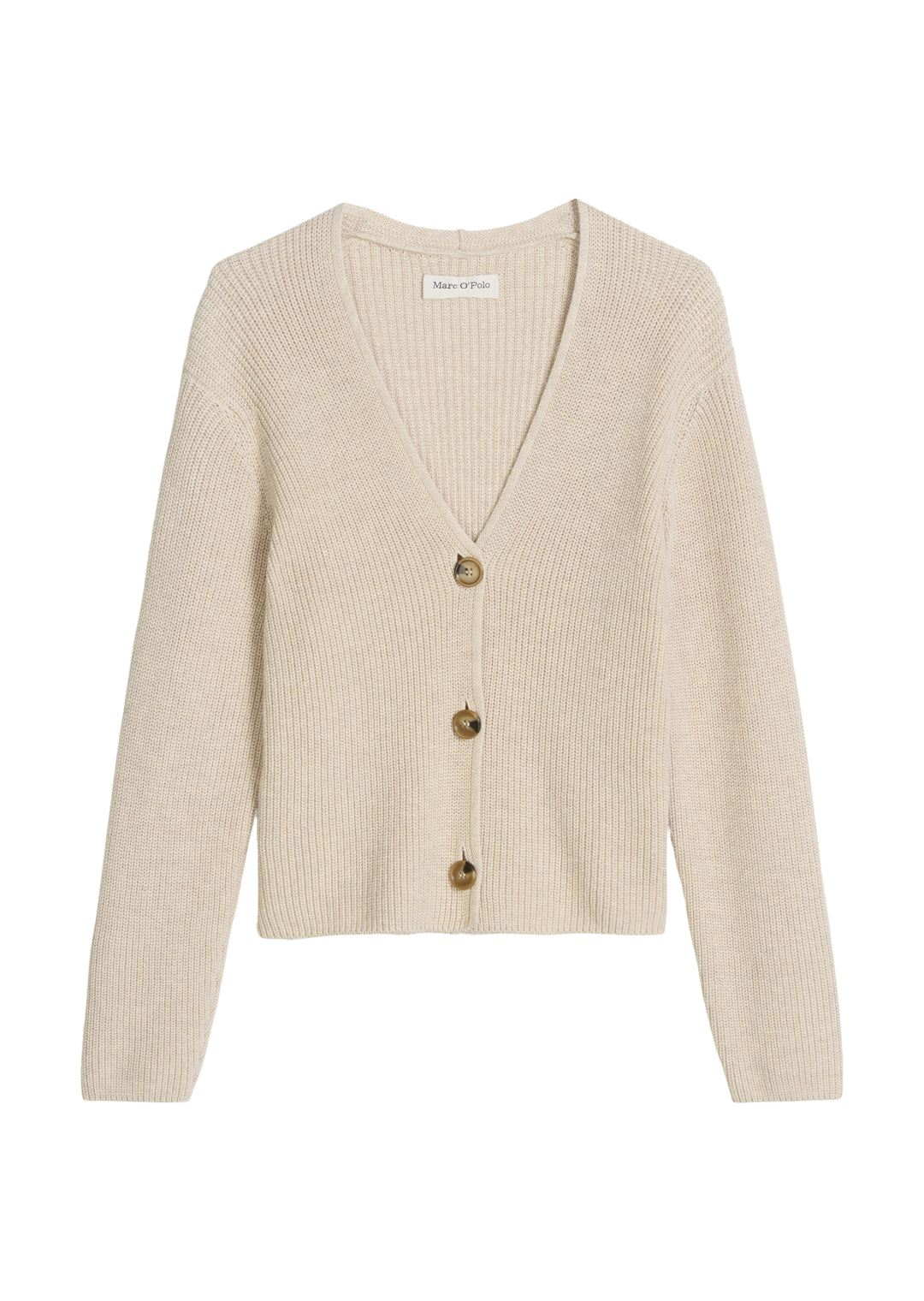 Cardigan, longsleeve, v-neck, sandy melange 2647 Bild 1