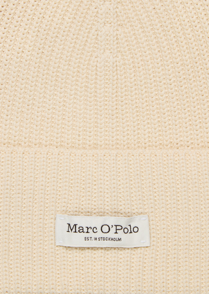 Beanie, knitted, with fold-up, chalky sand 1157 Bild 2