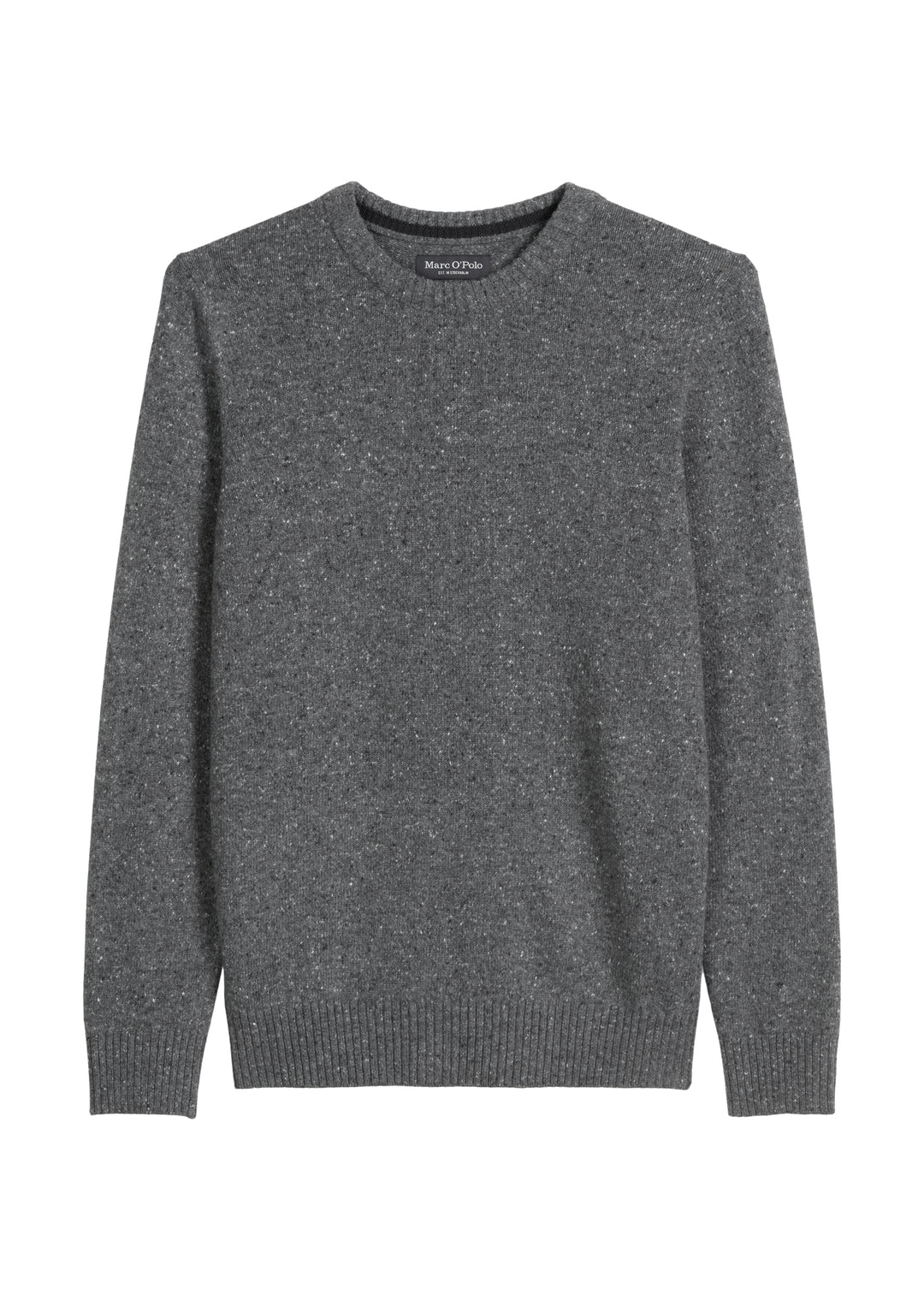 Crew Neck, tweed, recycled fibres,, graphite grey melange 969 Bild 1