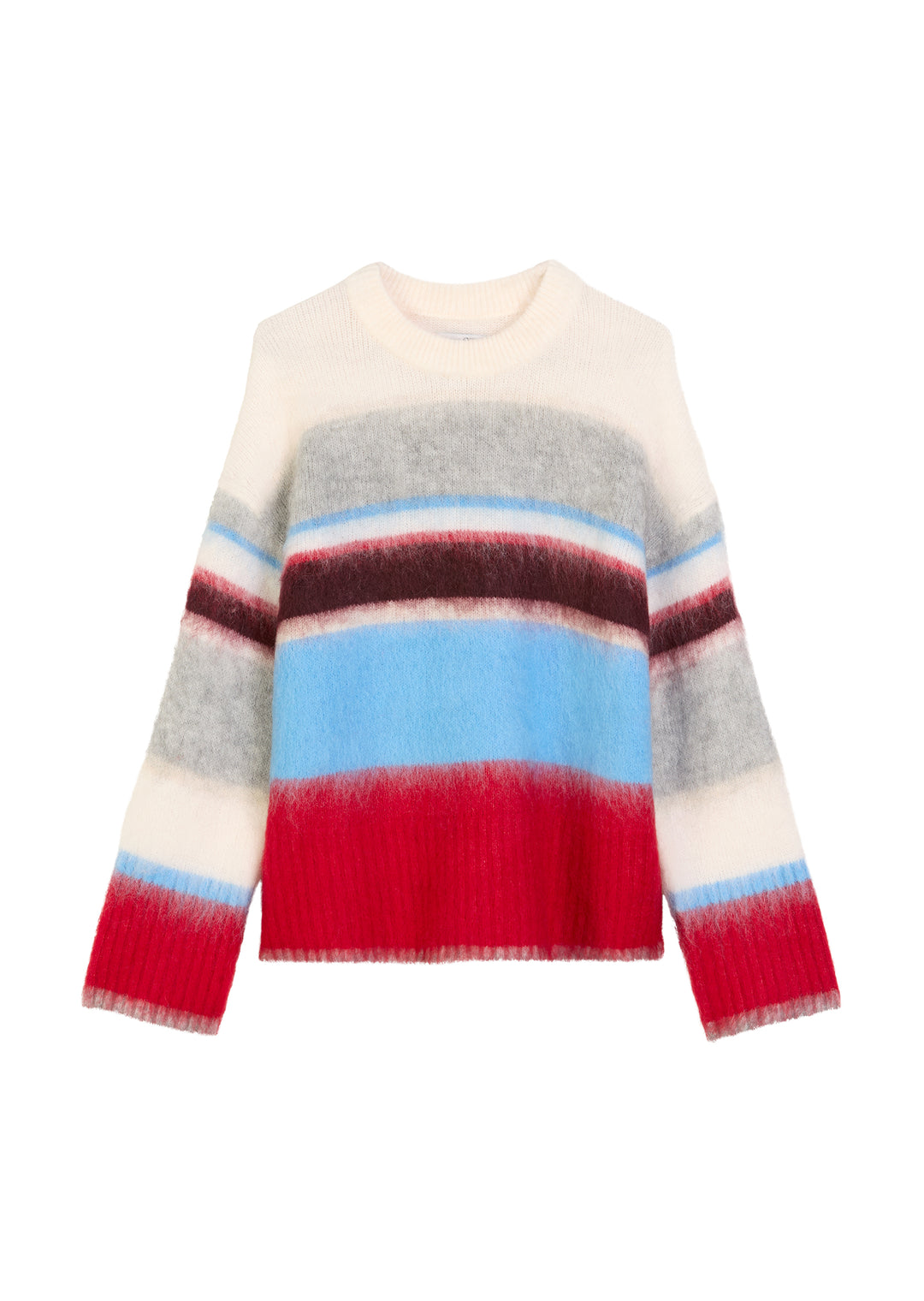 Knit Pullover, Round Neck, Offwhite_Multi_01 1257 Bild 1