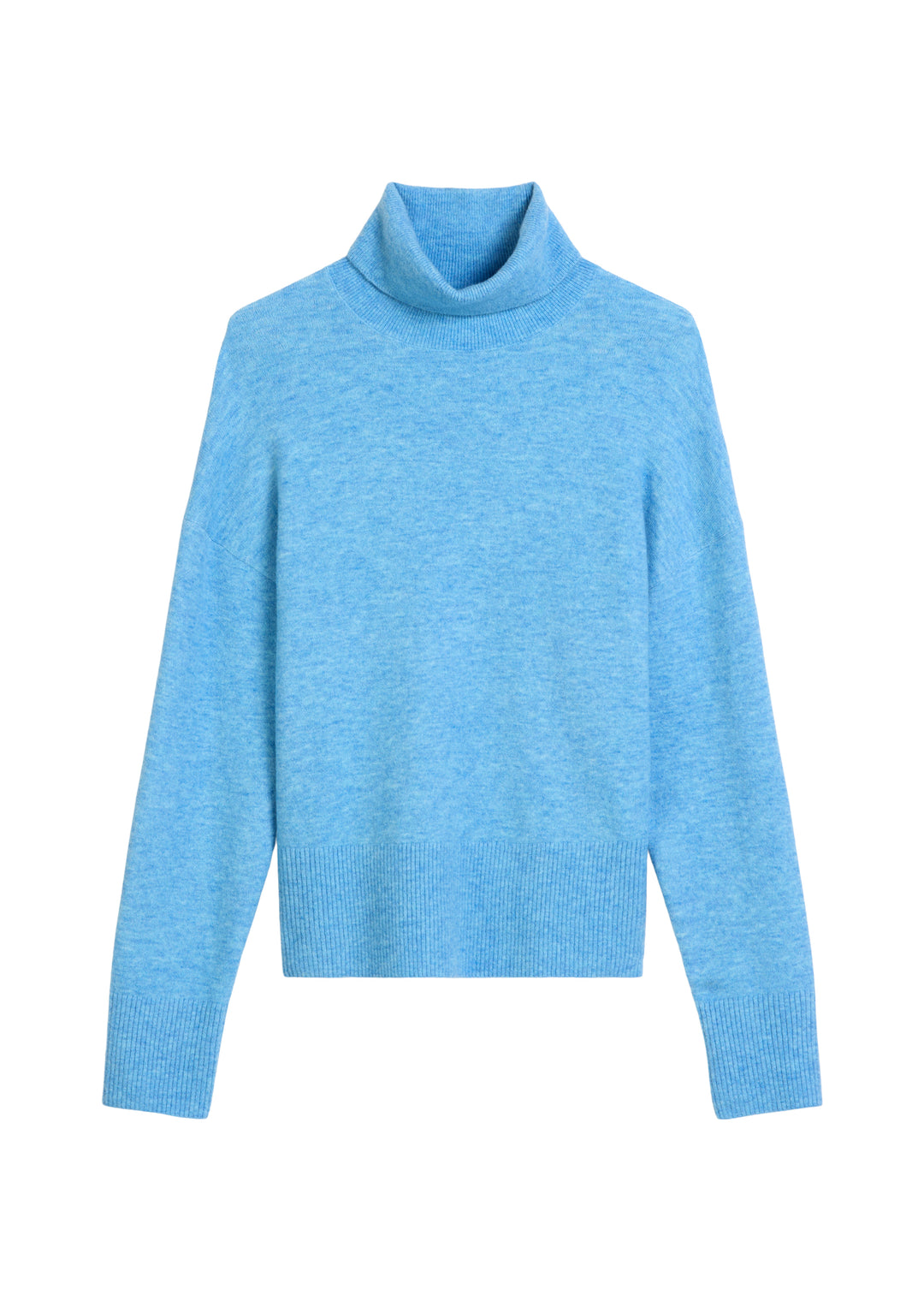 Knit Pullovers Longsleeve, Turtle N, Medium Blue Melange_02 4919 Bild 1