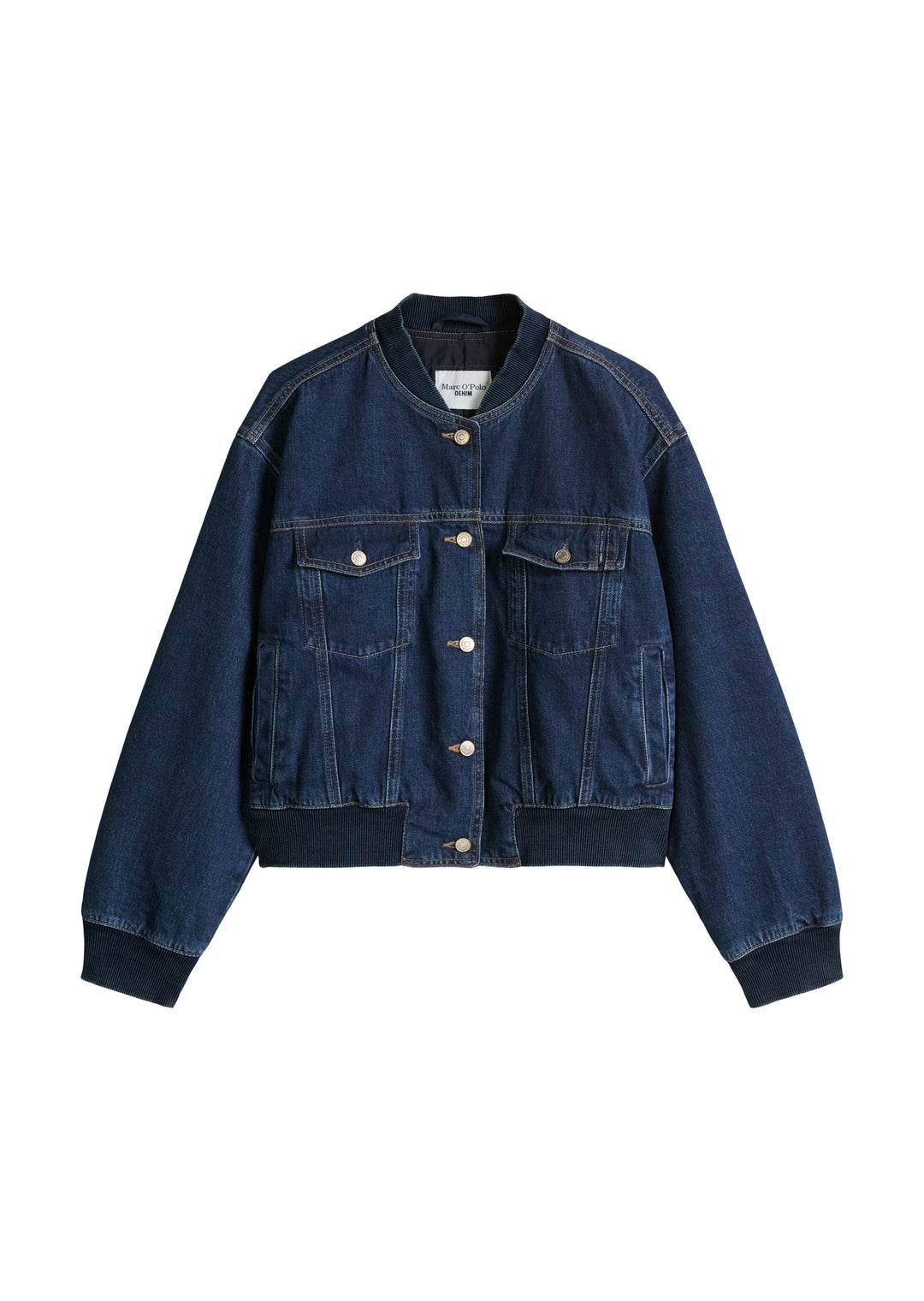 Denim Outdoor Jackets, Bomber Fit, Dark Blue_Multi_46 4485 Bild 1