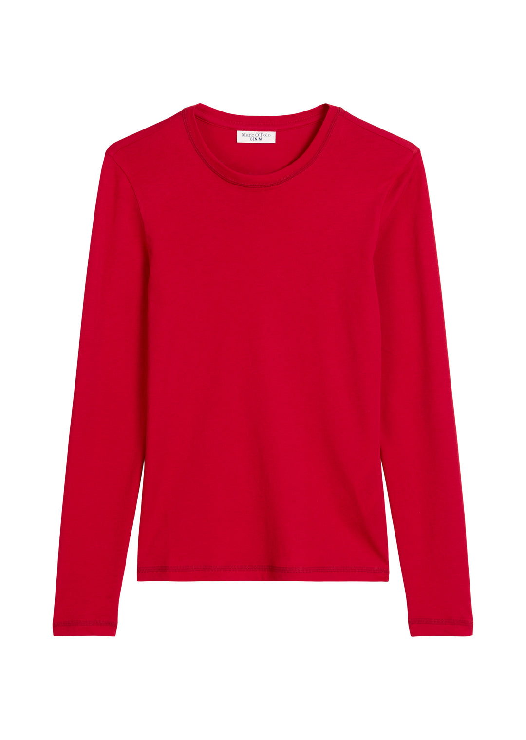 T-Shirt, LSL, Roundneck, Flatlock, Red Mulberry 7088 Bild 1