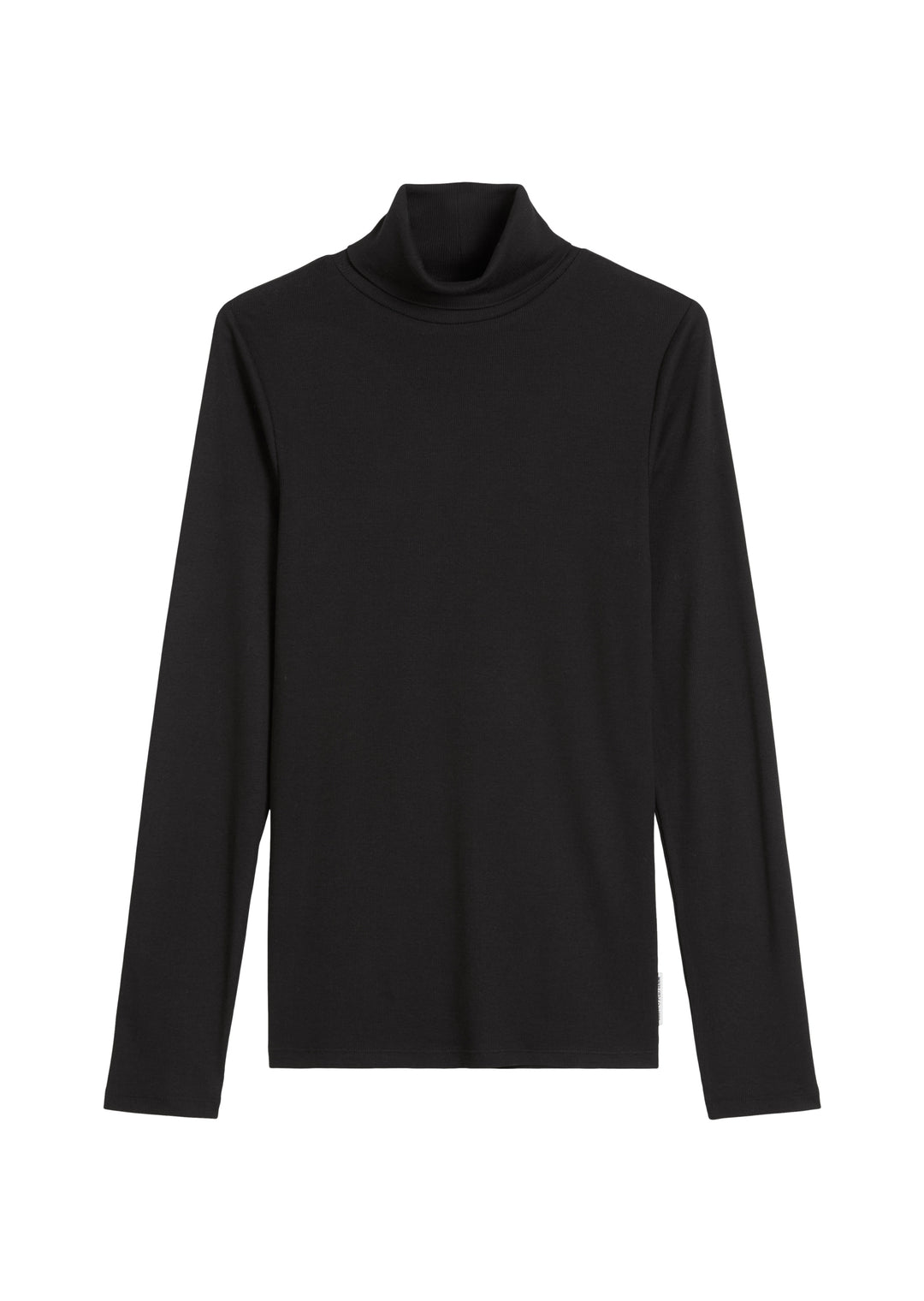 T-Shirt, LSL, Turtleneck, Rib, Black 0001 Bild 1