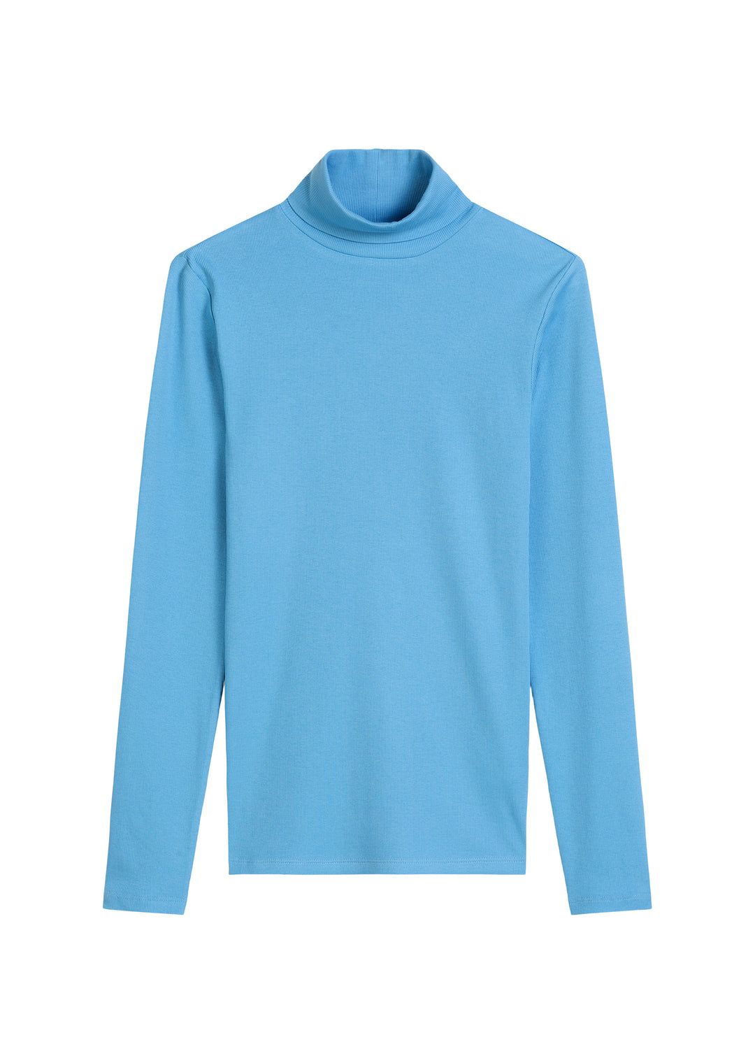 T-Shirt, LSL, Turtleneck, Rib, Azure Sky 4817 Bild 1