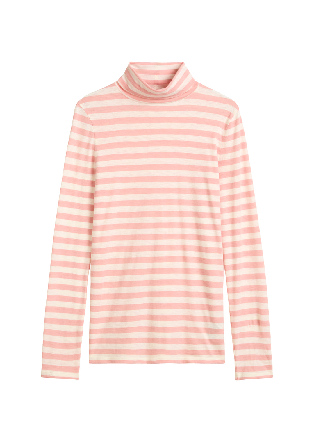 T-Shirt, LSL, Turtleneck, YD-Stripe, Light Pink_Multi_01 8375 Bild 1