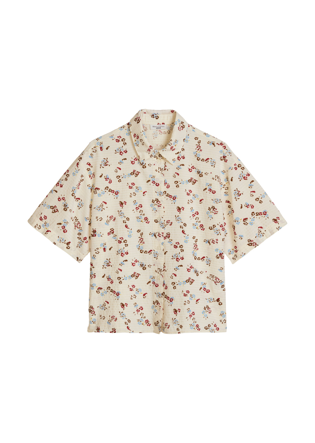 Woven Blouses Shortsleeve, Offwhite_Multi_01 1257 Bild 1