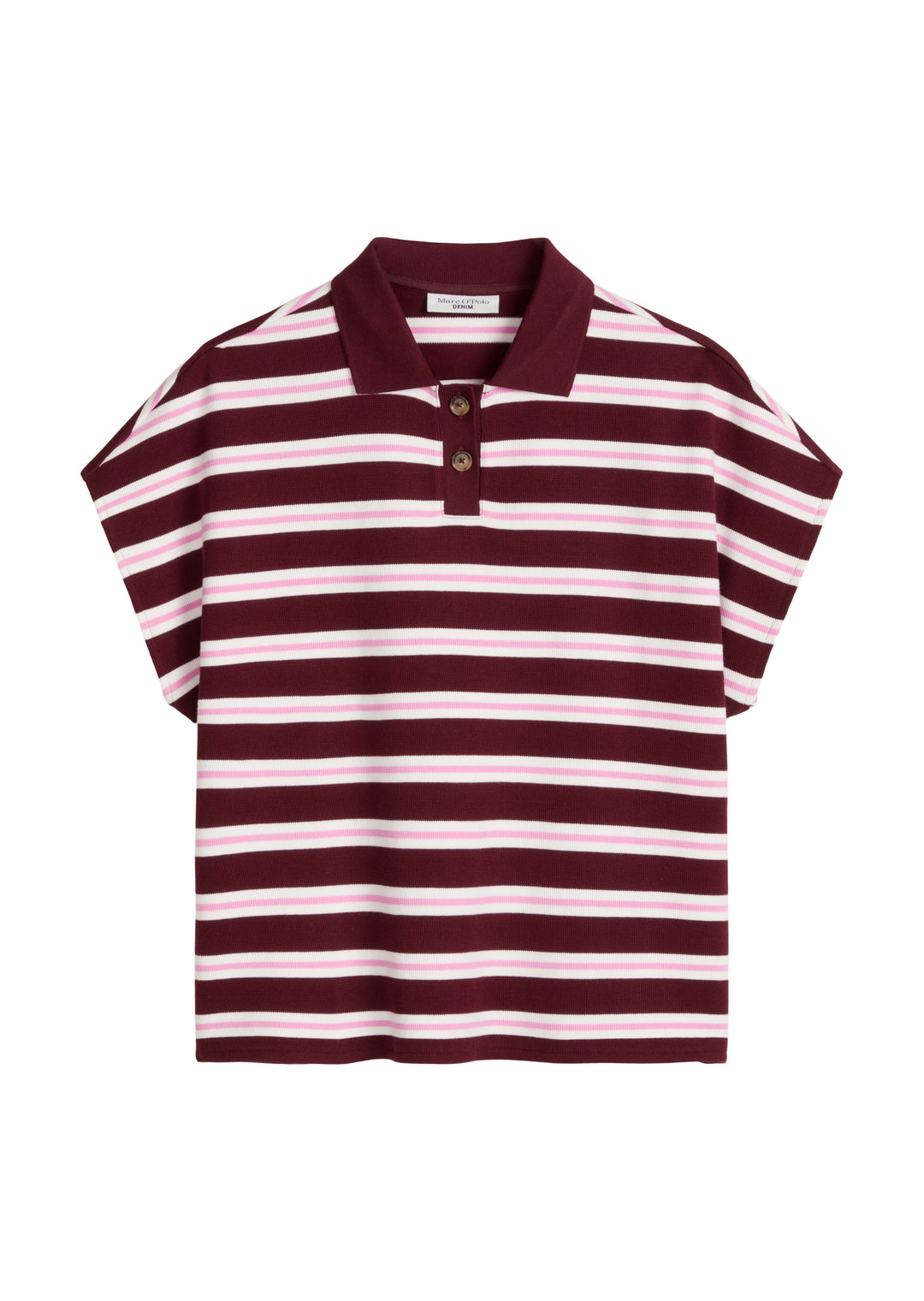 Jersey Poloshirts, SLL, YD, Dark Red_Multi_01 7026 Bild 1