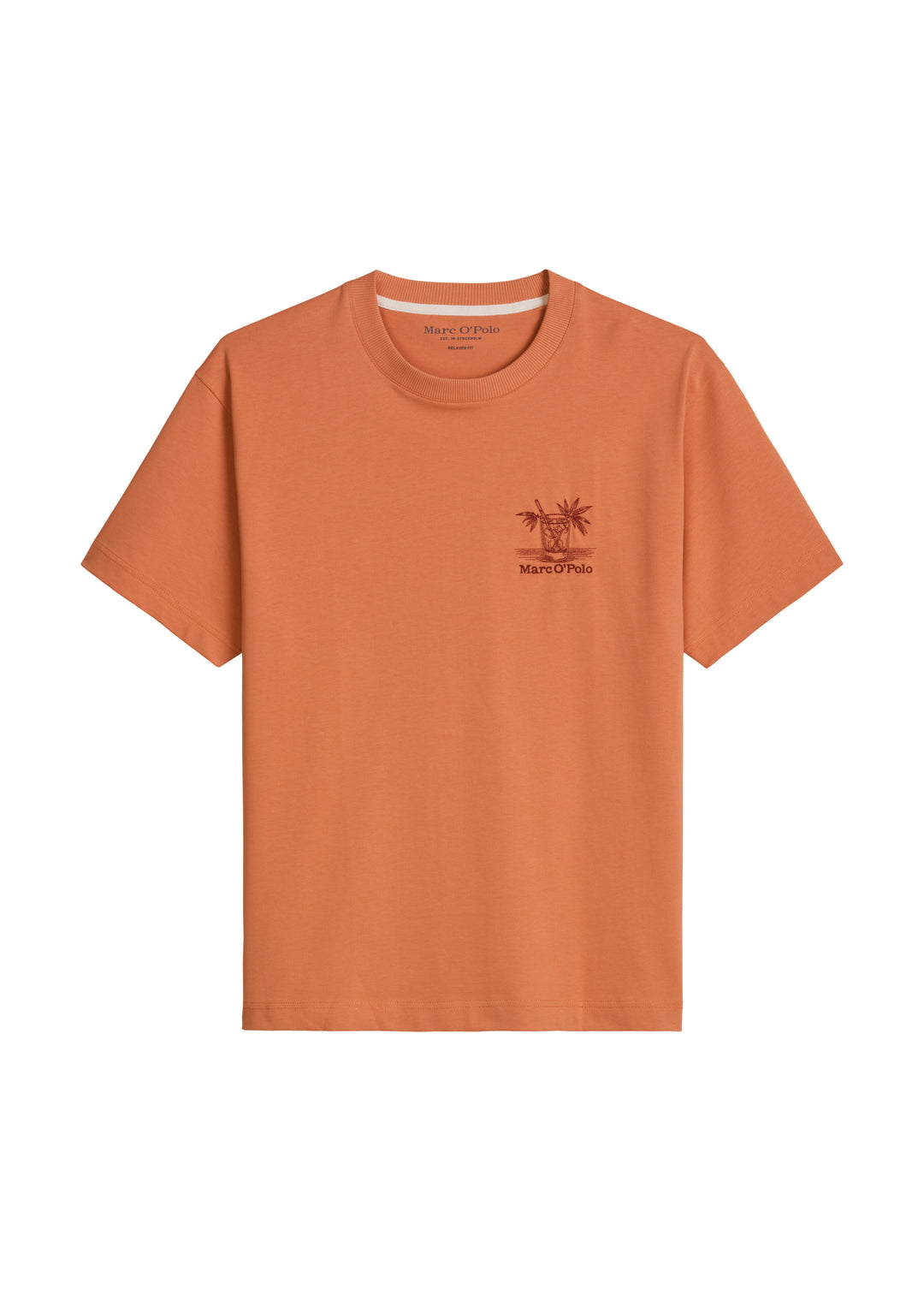 Jersey T-Shirts Shortsleeve, Faded Coral 1738 Bild 1