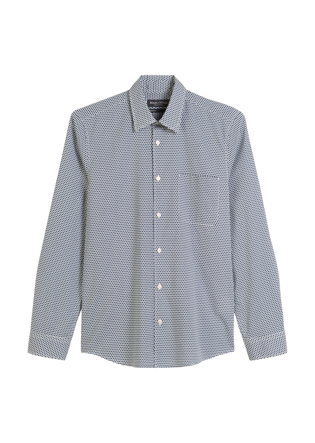 Kent collar, long sleeve, one small, multi/ blue daze I84 Bild 1