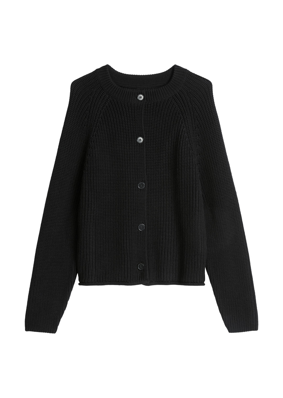 Knit Cardigans Longsleeve, Black 0001 Bild 1