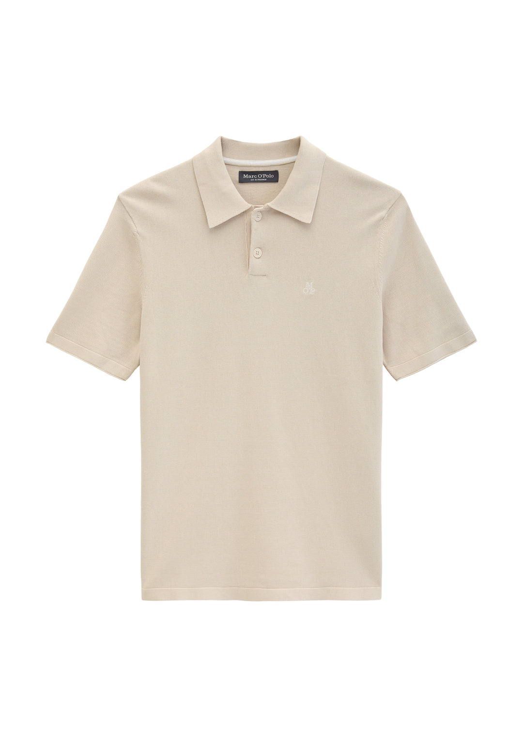 Knit Poloshirts Shortsleeve, Light Oat 2532 Bild 1