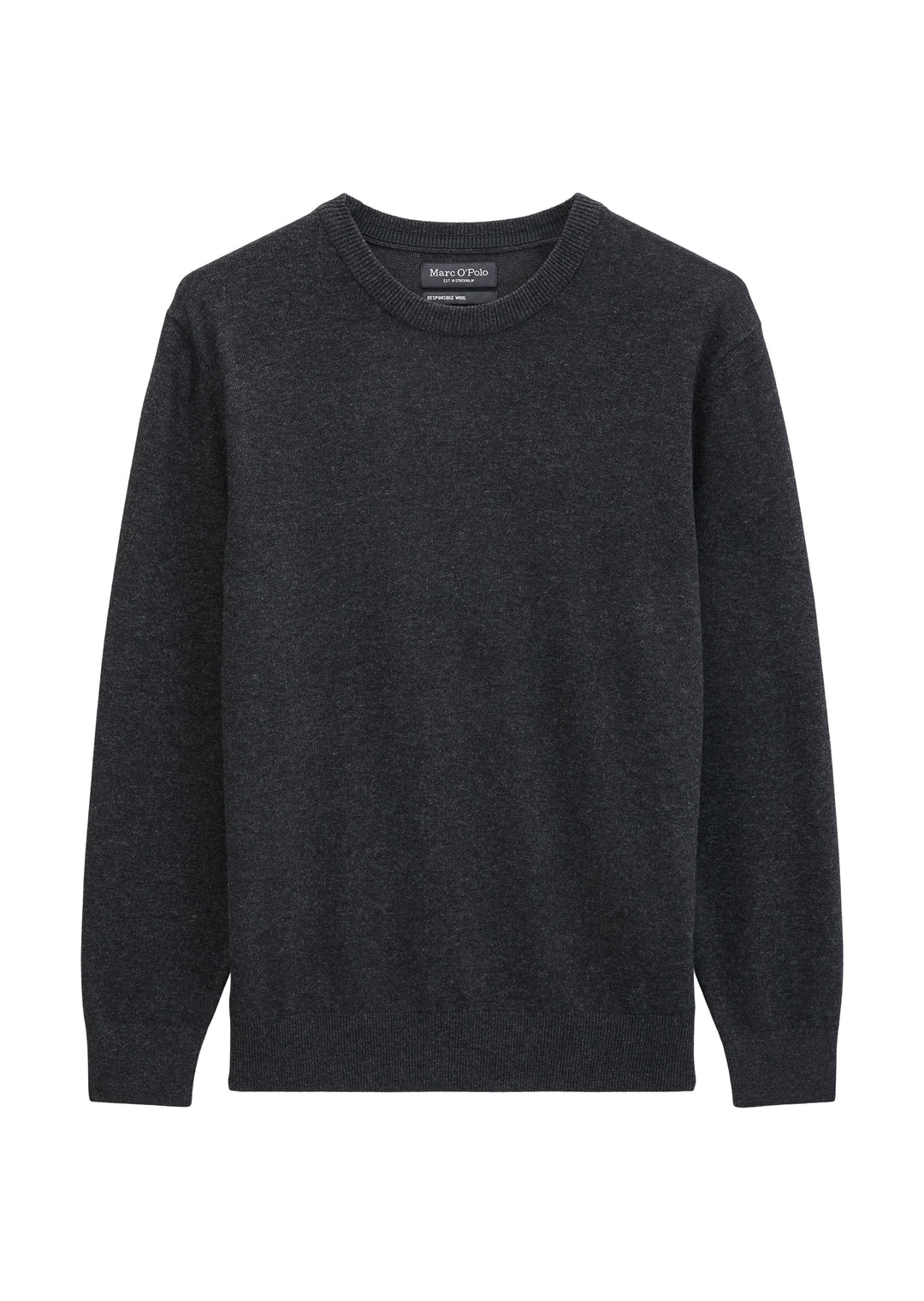 Knit Pullovers Longsleeve, Dark Grey Melange 0471 Bild 1
