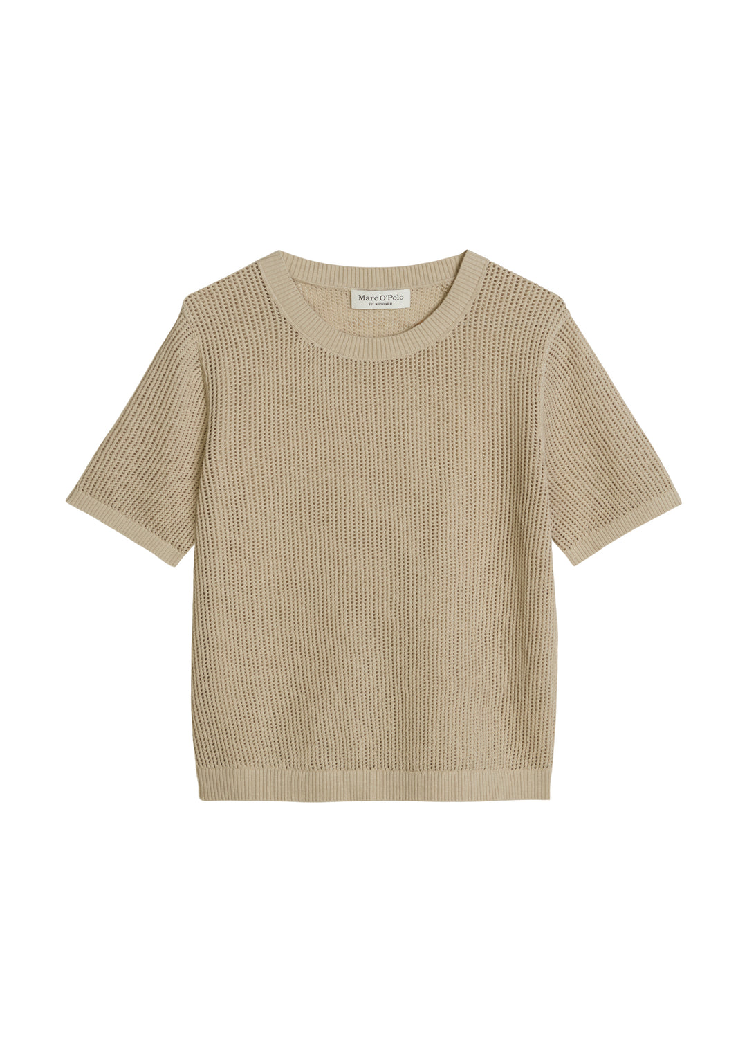 Knit Pullovers Shortsleeve, Linen Beige 0914 Bild 1