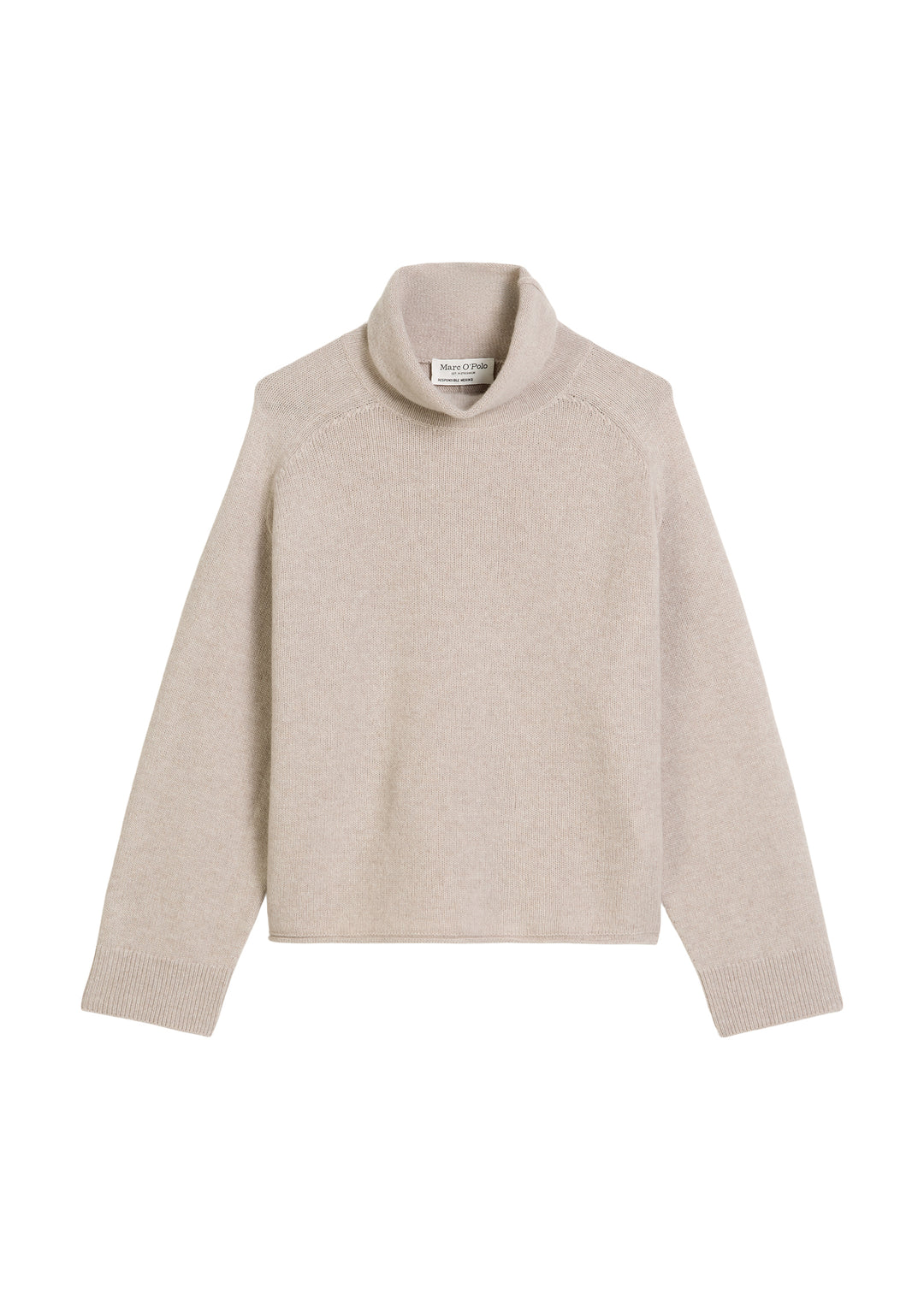 Pullover, longsleeve, stand-up coll, chalky mauve melange 2648 Bild 1