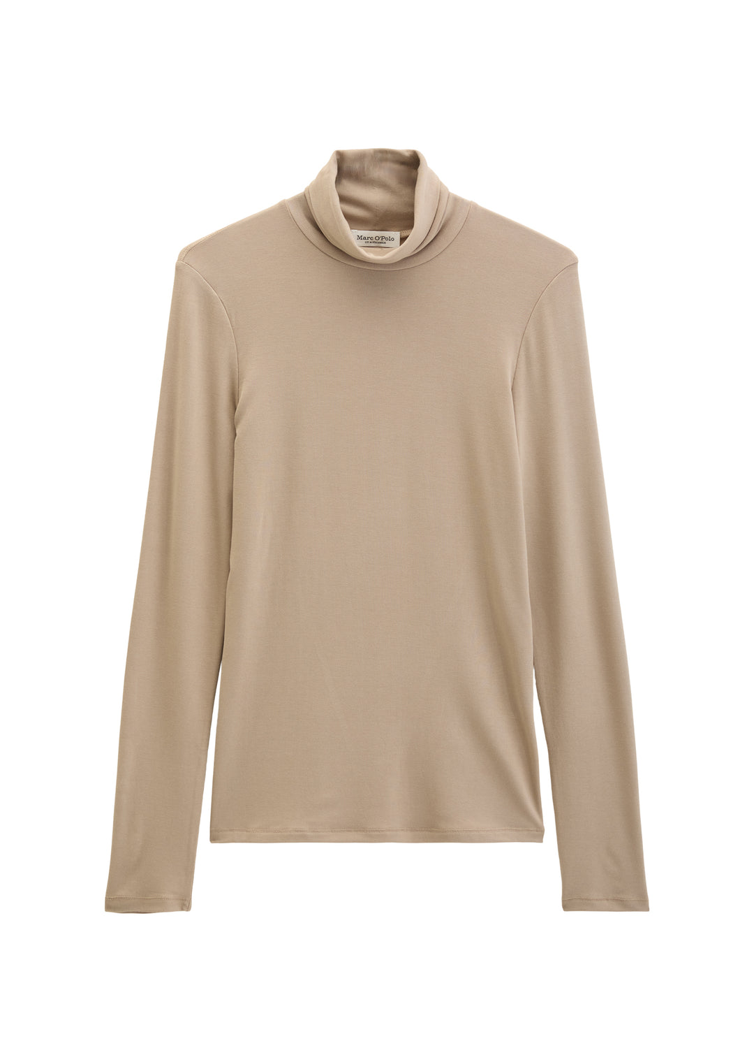 T-Shirt, LS, High Neck, Earthy Taupe 1740 Bild 1