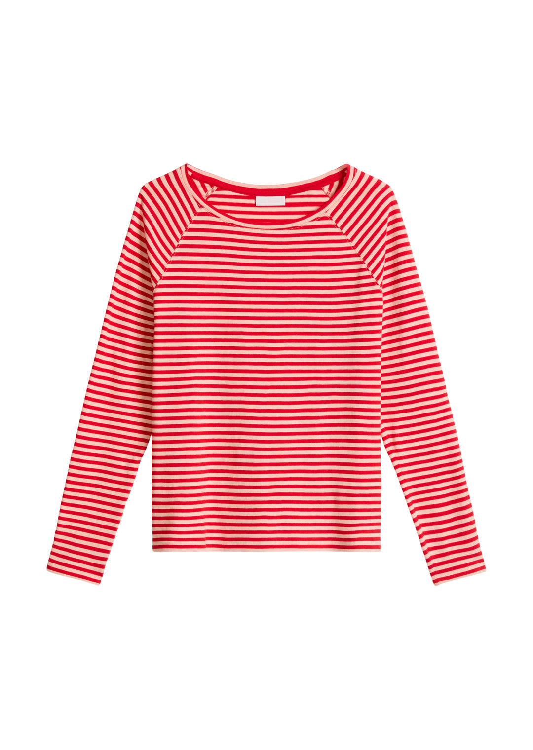 T-Shirt, LSL, Raglan, YD Stripes, Light Red_Multi_02 7540 Bild 1