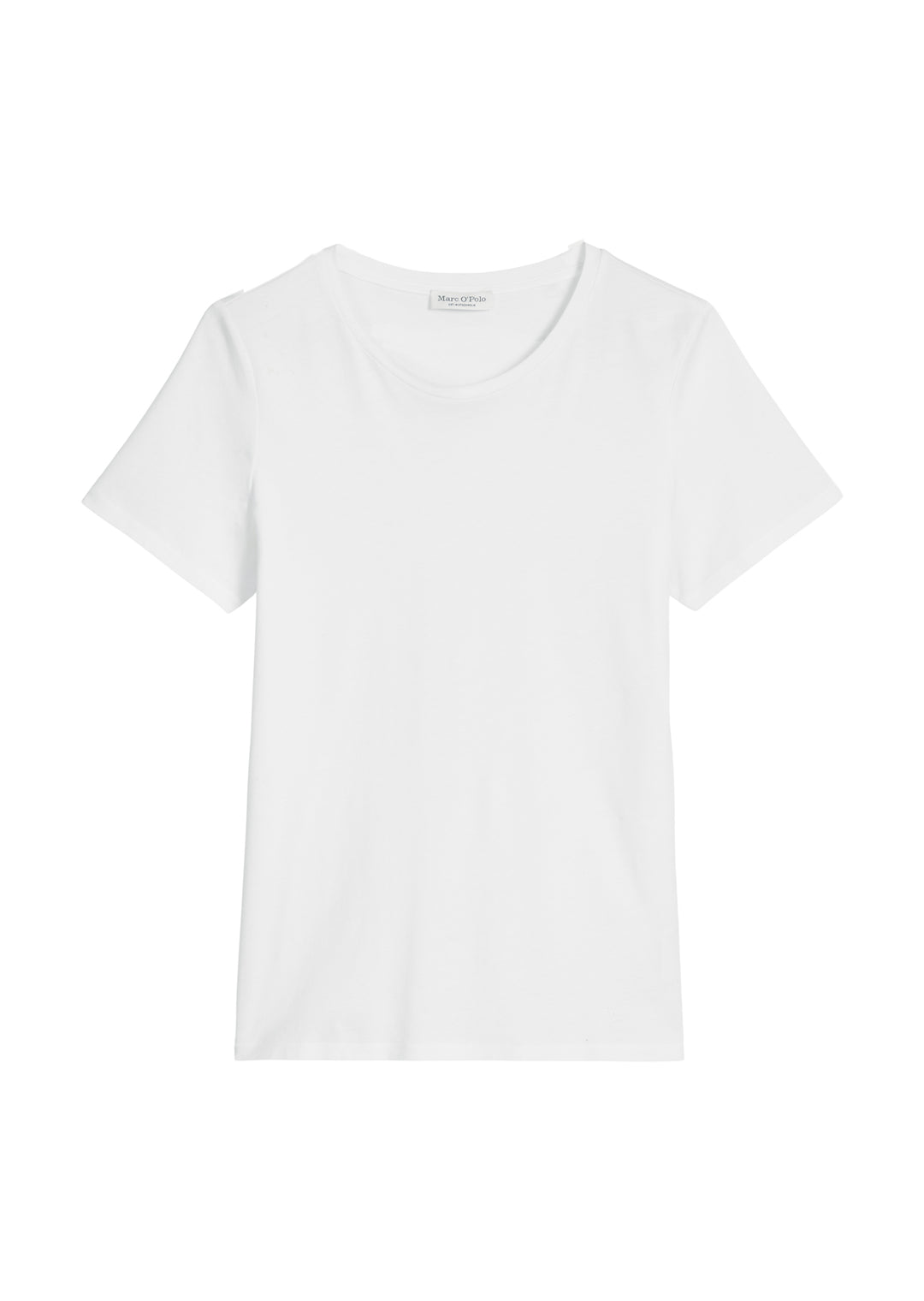 T-shirt, short sleeve, round neck, white 0163 Bild 1