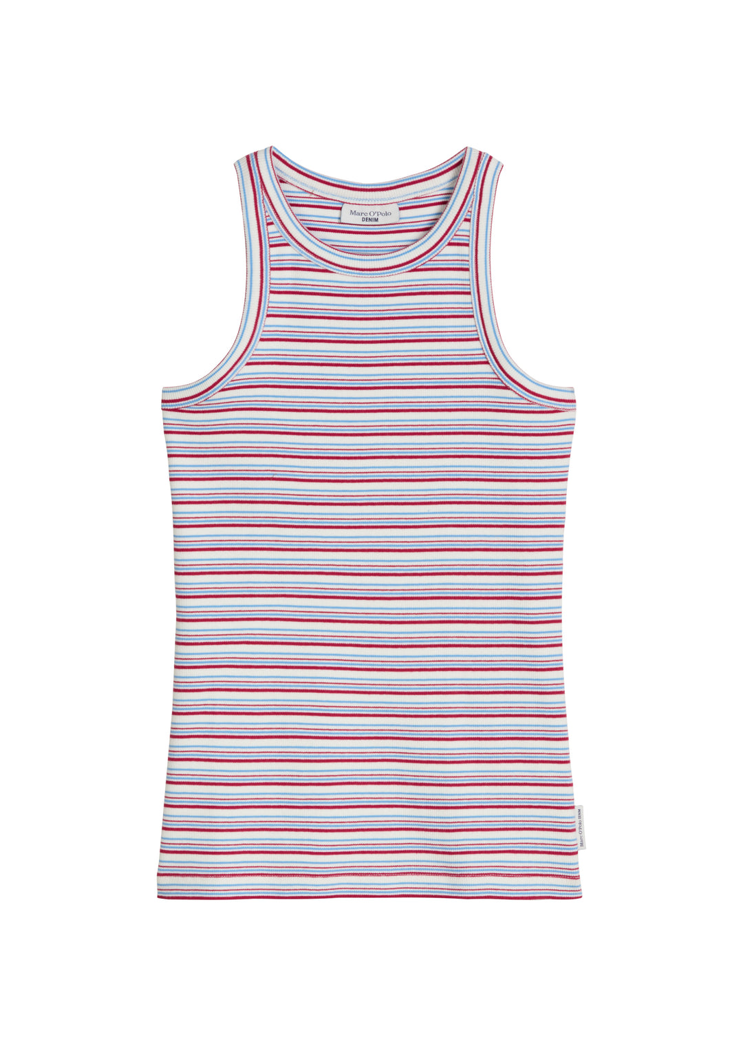 T-Shirt, SLL, Heavy Rib, Slim Fit,, White_Multi_01 0215 Bild 1