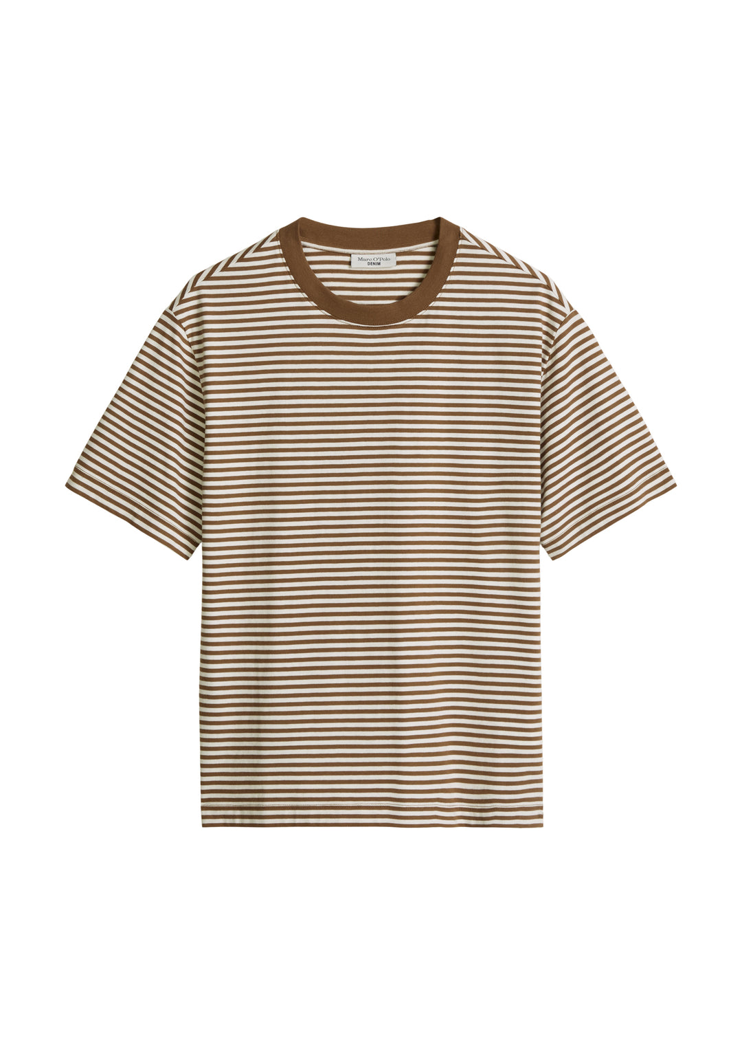 T-Shirt, SSL, Crewneck, YD Stripes, Medium Brown_Multi_03 1839 Bild 1