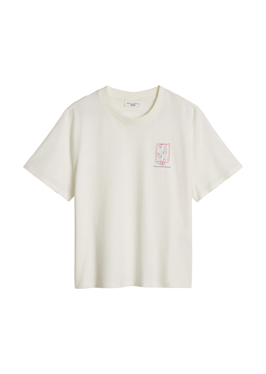 T-Shirt, SSL, Roundneck, Print, Cro, Silky White 1183 Bild 1