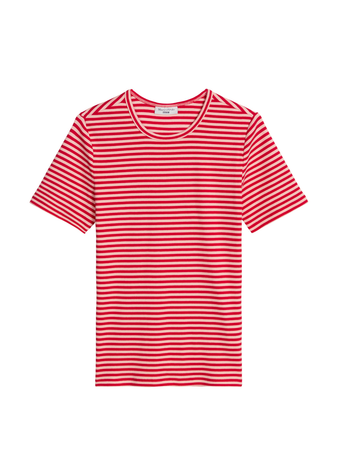 T-Shirt, SSL, YD Stripes, Medium Red_Multi_1 7224 Bild 1