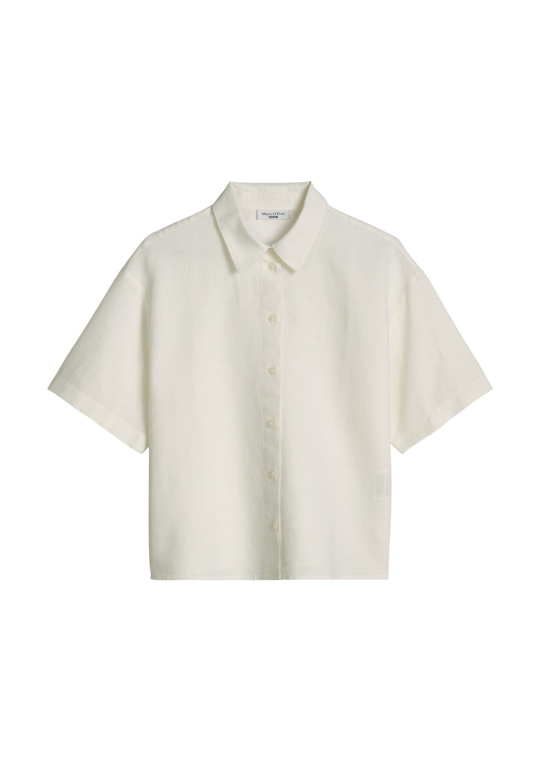 Woven Blouses Shortsleeve, Silky White 1183 Bild 1