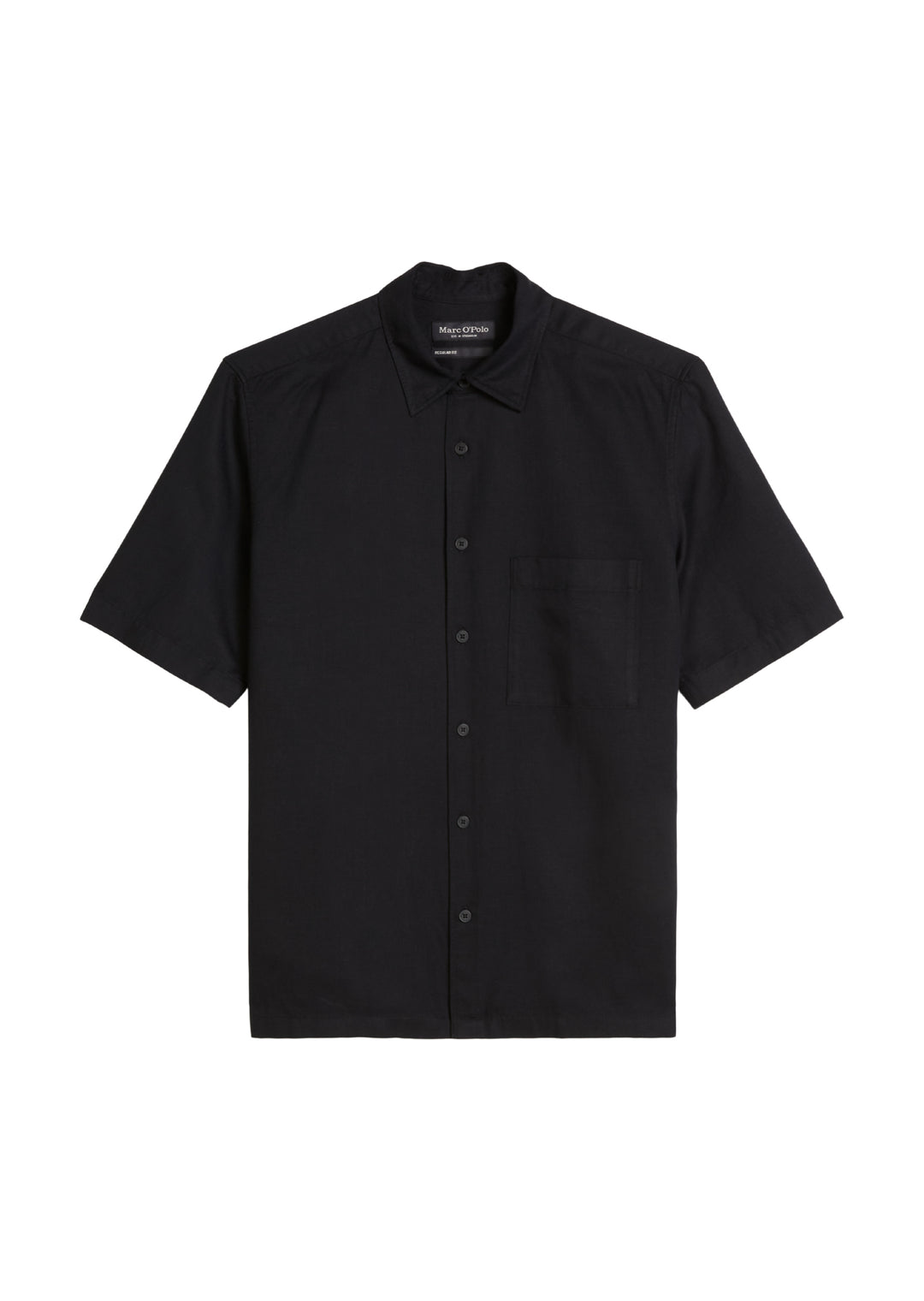 Woven Shirts Shortsleeve, Black 0001 Bild 1